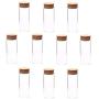 10Pcs 3070Mm 30Ml Small Glass Bottle Jars With Wooden Cork Drift Bottle Small Transparent Mini Empty Glass Jars Containers