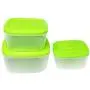 Yudesun Reusable Food Storage Boxes - 3PCS Square Storage Jars Eco Friendly Plastic Tubs Microwave Freezer Box Ideal for Lunches and Meal Prep Yudesun Reusable Food Storage Boxes - 3PCS Square Storage Jars Eco Friendly Plastic Tubs Microwave Freezer Box Ideal for Lunches and Meal Prep