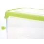 Dichtbare Frischhaltelösung, Transparente Aufbewahrungskisten & Gläser mit Deckel, Große Quadratische Konservierungsgläser, Packung von 2 – Ein 800ml + Ein 800ml