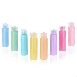 12PCS PET Plastic Flip Bottle Portable Travel Bottle Refillable Sample Container Jar Pot Vial Cosmetic Packing For Essential Oil Perfume Shampoo Shower Gel Emulsion Color Random