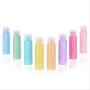 12PCS PET Plastic Flip Bottle Portable Travel Bottle Refillable Sample Container Jar Pot Vial Cosmetic Packing For Essential Oil Perfume Shampoo Shower Gel Emulsion Color Random