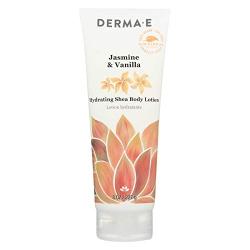 DERMA-E Jasmine & Vanilla, Hydrating Shea Body Lotion, 8 Oz, 236 ML (7078)