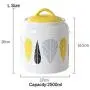 Bouteilles en céramique créatives de grande capacité, boîtes d'encas hermétiques pour lait en poudre, bonbons, café, grains, épices, thé, taille D1 S Bouteilles en céramique créatives de grande capacité, boîtes d'encas hermétiques pour lait en poudre, bonbons, café, grains, épices, thé, taille D1 S