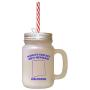 Royal Blue WorldS Coolest New Mexican Girlfriend NM Frosted Glass Mason Jar With Straw