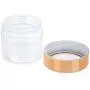 SET OF 3 ELEGANT GLASS JAR WITH COPPER LIDS, ideal for decoration or for Herbs, Spices, Loose Leaf Teas, and Coffee - apothecary jars - cotton ball holder - jars for storing spices - bathroom caniste