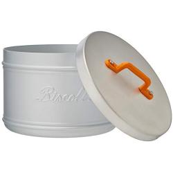 Italo Ottinetti Aluminium Storage Canister Biscotti 16 cm, Metallic, One Size