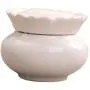 joyMerit Ceramic Storage Jar with Lids, Food Storage Canister for Serving Tea, Coffee, Spice and More - White