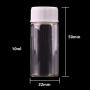 5ml 6ml 7ml 10ml 14ml Mini Clear Glass Bottles With White Plastic Screw Cap Empty Spice Bottles Jars DIY Crafts Vials,5ml