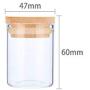 12PCS/Lot Food Storage Glass Jar No Lead Kitchen Storage Bottles Sealed Cans With Cover Large Capacity Candy Glass Jars Tea Box 65ML