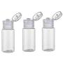 12Pcs 15Ml/0.5oz Empty Clear Plastic Soft Squeezable Bottle With Flip Cap For Cosmetic Sample Lotion Shower Gel Emulsion Toiletries Storage Containers Jars