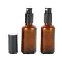 2 Pièces Pot à Pompe en Verre Ambré pour Cosmétiques, Fond de Jouy, Flacons de Voyage pour Maquillage, Crème de Visage, Lotion, Sérums (15ml / 0,5oz) 2 Pièces Pot à Pompe en Verre Ambré pour Cosmétiques, Fond de Jouy, Flacons de Voyage pour Maquillage, Crème de Visage, Lotion, Sérums (15ml / 0,5oz)