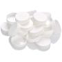 FOCCTS 24Pcs Mason Jar Lids Regular Mouth Plastic, White Plastic Standard Mason Jar Lids Leak Proof, Mason Storage Solid Caps (White)