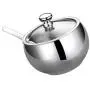 Bocal à Sucre UPKOCH avec Couvercle en Acier Inox, Rangement des Épices, Boîte de Conservation pour la Cuisine et la Maison Bocal à Sucre UPKOCH avec Couvercle en Acier Inox, Rangement des Épices, Boîte de Conservation pour la Cuisine et la Maison