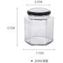 Kitchen Food Storage Jar Airtight Food Storage Sealed cans Glass Food Storage Jars Glass Bottles Honey Bottles enzymes cans Food cans Storage Tanks , 280ml Black Cover