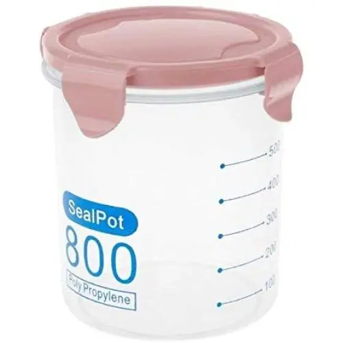 Round Food Containers Plastic Clear Storage Cups with Lids Sealing Pots Kitchen Storage Grains Beans Containers Transparent Jar Round Food Containers Plastic Clear Storage Cups with Lids Sealing Pots Kitchen Storage Grains Beans Containers Transparent Jar