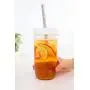 Wiederverwendbare Boba-Bubble-Smoothie-Becher mit 2 Lids und Metall-Trinkschlauch (2er-Set, 680 ml/24 oz).