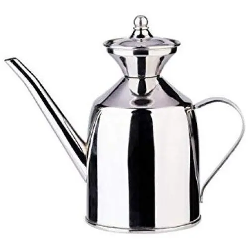 Pot en Inox Vaorwne avec Distributeur de Huile d'Olive, Récipient Argenté 200 ml, Outils de Cuisine, Pot à Huile, Cruet Utensile de Rangement Pot en Inox Vaorwne avec Distributeur de Huile d'Olive, Récipient Argenté 200 ml, Outils de Cuisine, Pot à Huile, Cruet Utensile de Rangement