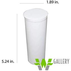 W Gallery 10 White 60 Dram Pop Top - Airtight Smell Proof Containers - Plastic Medical Grade Prescription Bottles for Pills Herbs Flowers Supplements, Bulk Pack, Not Glass Jars