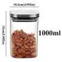 Bouteilles en verre carrées avec couvercle en acier inoxydable pour épices, produits en vrac, thé, café, contenants, boîte à canisters, 1000 lb, 170. Bouteilles en verre carrées avec couvercle en acier inoxydable pour épices, produits en vrac, thé, café, contenants, boîte à canisters, 1000 lb, 170.