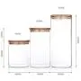 Bouteilles de Rangement en Verre XHHOME Large Bouche avec Couvercle en Bambou pour Thé, Café, Noix, Aliments, Boîtes de Rangement de Cuisine (950ML) Bouteilles de Rangement en Verre XHHOME Large Bouche avec Couvercle en Bambou pour Thé, Café, Noix, Aliments, Boîtes de Rangement de Cuisine (950ML)