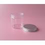3PCS 200ML/6.67oz Transparent Empty Refillable PET Plastic Wide Mouth Cosmetic Bottles With Aluminum Cap-Cream Lotion Holder Case Makeup Storage Container Facial Pack Pot Jar