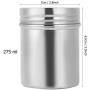 304 Stainless Steel Sealed Food Storage Jar Portable Tea Coffee Beans Container Easy for Travel Outdoor and Camping(S)