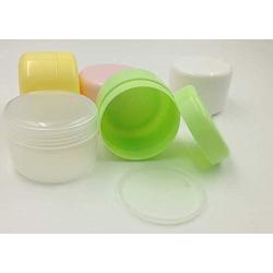 3PCS 100ml/3.4oz Empty Refillable Green Plastic Cream Jars Case Box Cosmetic Storage Container Pot Bottle with Inner Pad Screw Cap For Cream Lip Balm Ointments Powder Small Parts