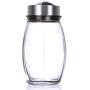 Rotating Spice Rack, with 6 Glass Spice Jars, Seasoning Organizer Storage Containers, Thicken Bottom, Revolving Spice Rack Set for Home, Restaurant, Hotel, Kitchen