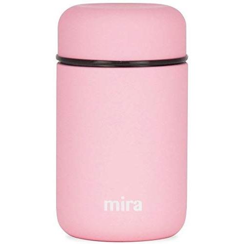 MIRA Lunch, Food Jar | Vacuum Insulated Stainless Steel Lunch Thermos | 13.5 oz | Rose Pink