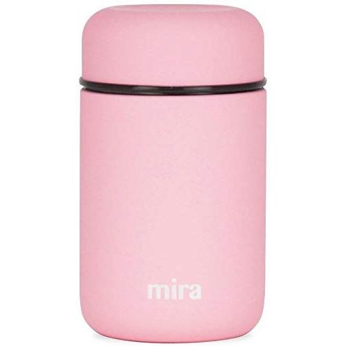 MIRA Lunch, Food Jar | Vacuum Insulated Stainless Steel Lunch Thermos | 13.5 oz | Rose Pink