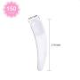 Teenitor 150 PCS Mini Disposable Make Up Plastic Spoon Spatula, Smooth Waxing Spatulas Cosmetic Facial Cream Mask Spatula Mixer White, 2.2 Inch Long