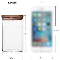 Food Storage Glass Jar No Lead Kitchen Storage Bottles Sealed Cans With Cover Large Capacity Candy Glass Jars Tea Box H10560,6.5X12Cm