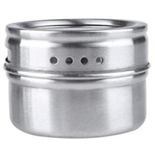Stainless Steel Magnetic Spice Storage Jar Tins Container With Rack Holder Kitchen Condiment Holder Houseware Accessories,1Pc