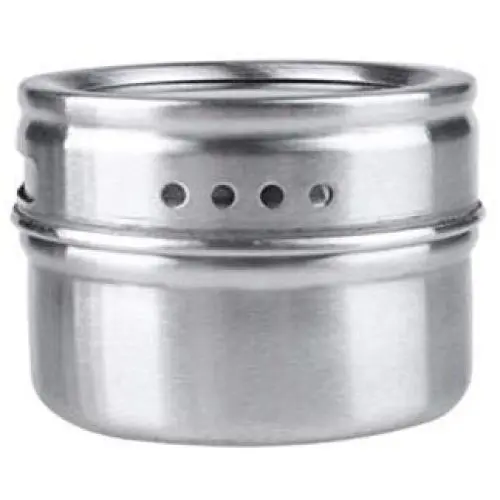 Stainless Steel Magnetic Spice Storage Jar Tins Container With Rack Holder Kitchen Condiment Holder Houseware Accessories,1Pc Stainless Steel Magnetic Spice Storage Jar Tins Container With Rack Holder Kitchen Condiment Holder Houseware Accessories,1Pc