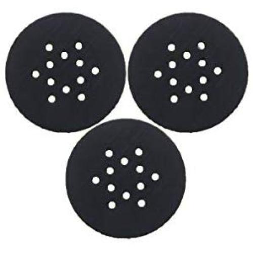 3 Pieces. Regular Mouth Mason Large Holes Spice Shaker lid. (Black)