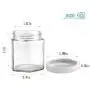 Glasbehälter mit Deckeln, Woaiwo-q 4 OZ Mason Jars Gewürzdosen Honigdosen Kleine Hexagondosen (Weiß, 25er Pack)