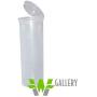 W Gallery 10 Clear 60 Dram Pop Top - Airtight Smell Proof Containers - Plastic Medical Grade Prescription Bottles for Pills Herbs Flowers Supplements, Bulk Pack, Not Glass Jars