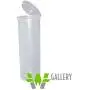 W Gallery 10 Clear 60 Dram Pop Top - Airtight Smell Proof Containers - Plastic Medical Grade Prescription Bottles for Pills Herbs Flowers Supplements, Bulk Pack, Not Glass Jars