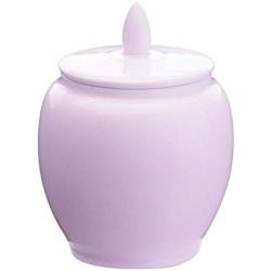 Portable Ceramic Tea Tin Seal Pot Tea Storage Container, Light Pink