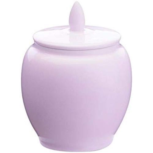 Portable Ceramic Tea Tin Seal Pot Tea Storage Container, Light Pink