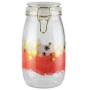 Style Setter Kitchen Glass Canister Set Food Storage Dry Goods with Attached Lid