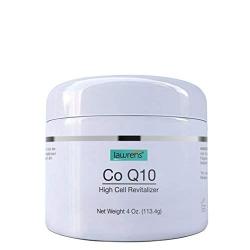 Co-Q10 High Cell Revitalizer Cream with Vitamin B2 by Lawrens Cosmetics - High cell revitalizer, face cream, wrinkles reducer, skin energizer, 24hr moisture - 4 oz