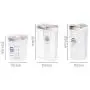 Ensembles de 3 contenants de rangement alimentaire YXTHON avec couvercles, bac de rangement pour grains, canettes transparentes rotatives et compartiments alimentaires. Ensembles de 3 contenants de rangement alimentaire YXTHON avec couvercles, bac de rangement pour grains, canettes transparentes rotatives et compartiments alimentaires.