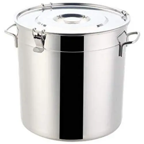 Contenants de conservation en acier inoxydable 304 avec couvercles, sans BPA, grands, pot à biscuits, pot à céréales, pot à café pour l'organisation de la garde-manger, conserve de bonbons, 18L/30L Contenants de conservation en acier inoxydable 304 avec couvercles, sans BPA, grands, pot à biscuits, pot à céréales, pot à café pour l'organisation de la garde-manger, conserve de bonbons, 18L/30L