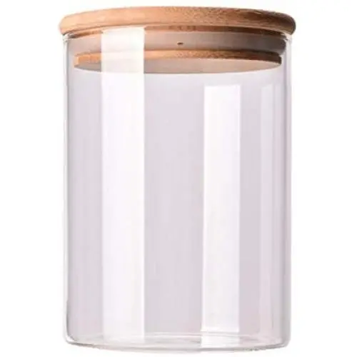 Cabilock Glass Jars 380ml Clear Spice Jars Sealed Canister Food Storage Container for Loose Tea Coffee Bean Sugar Salt (6.5 15 cm, with Bamboo Lid) Cabilock Glass Jars 380ml Clear Spice Jars Sealed Canister Food Storage Container for Loose Tea Coffee Bean Sugar Salt (6.5 15 cm, with Bamboo Lid)