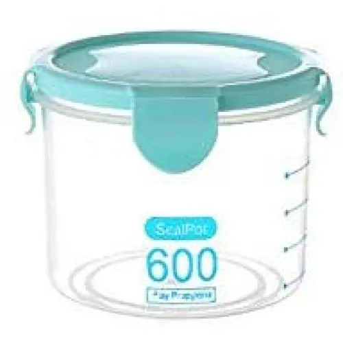 Daliuing Convenient Practical Sealed Jars Plastic Spice Jars Mini Rim Clip Sealed Jars for Storaging Blue Daliuing Convenient Practical Sealed Jars Plastic Spice Jars Mini Rim Clip Sealed Jars for Storaging Blue