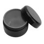 Freebily 10pcs 10ml Plastic Empty Refillable Make-up Cosmetic Jars Face Cream Lip Balm Lotion Storage Container Pot with Inner Liners and Dome Lids Black One Size