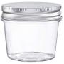 Darice DA04 30066471 Plastic Lids, 4 oz, Storage Jars, Clear