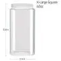Silicook Clear Plastic Jar, Set of 3-40oz, Square Shaped, Transparent, Food Storage Container, Kitchen & Household Organization for Dry goods, Spices, Vegetables, Ingredients and More Silicook Clear Plastic Jar, Set of 3-40oz, Square Shaped, Transparent, Food Storage Container, Kitchen & Household Organization for Dry goods, Spices, Vegetables, Ingredients and More