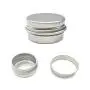 10 Stück Aluminium Metall Kosmetik Wiederbefüllbare Behälter Professionelle Kosmetik Behälter Cremetopf Flasche 5g/15g/30/50g/100g (Größe: 100g)